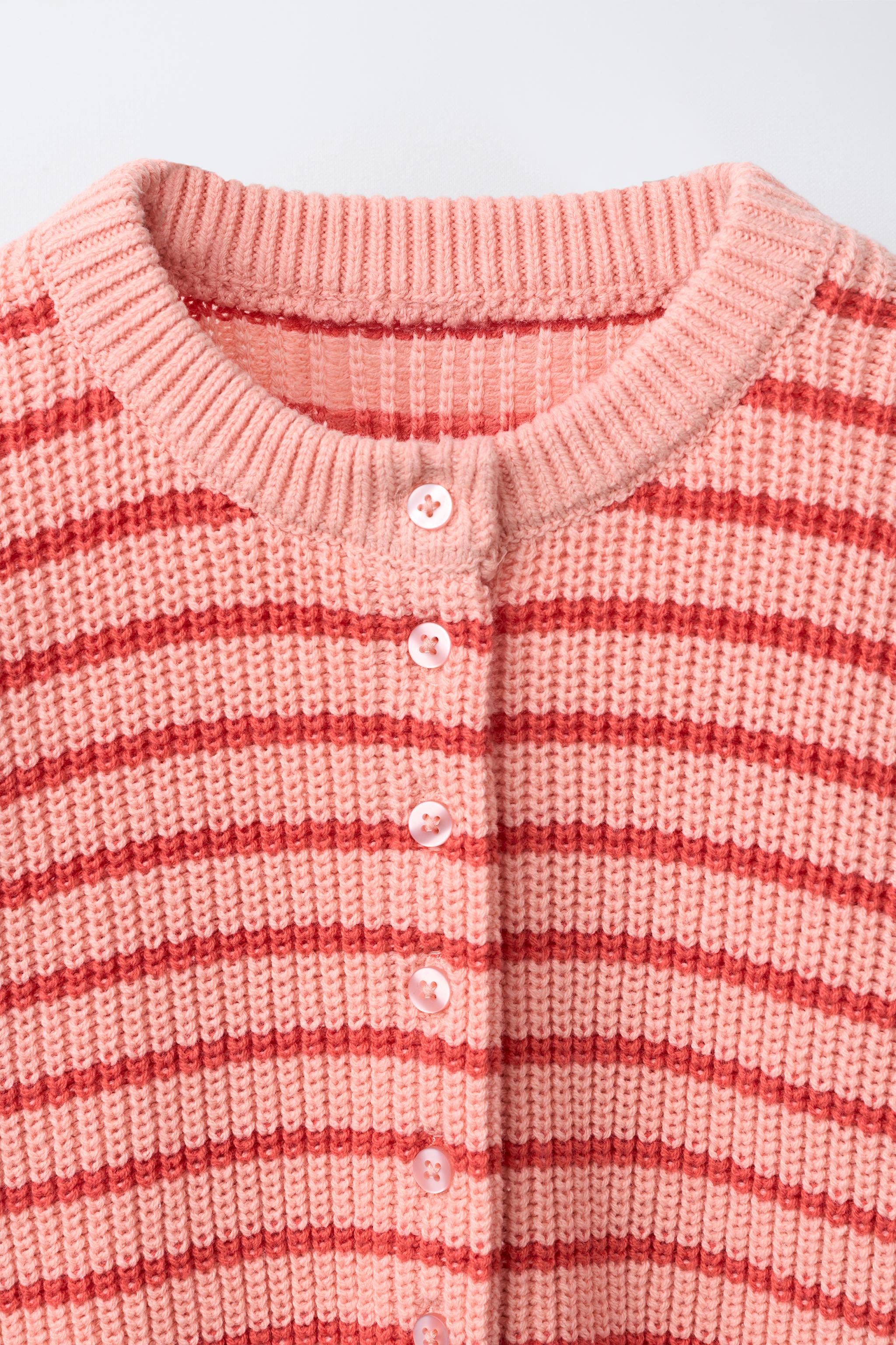 GILET EN MAILLE À RAYURES